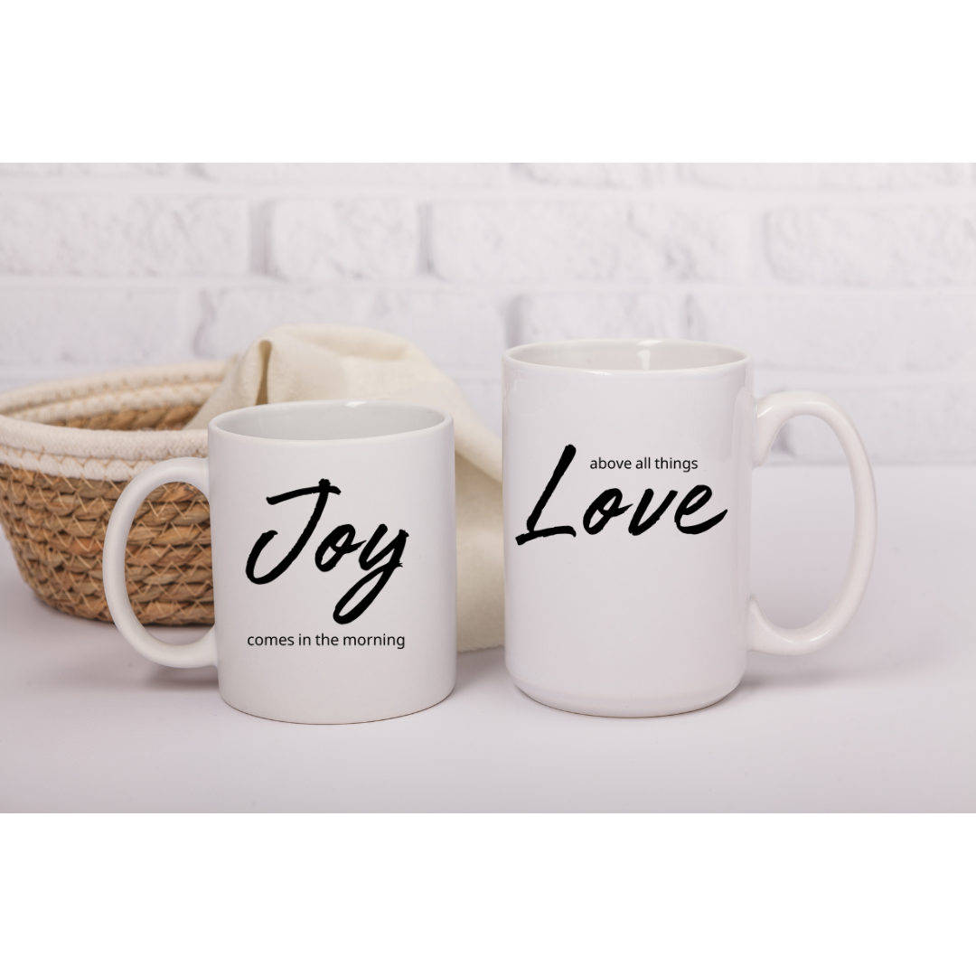 Joy Ceramic Mug, (11oz, 15oz)