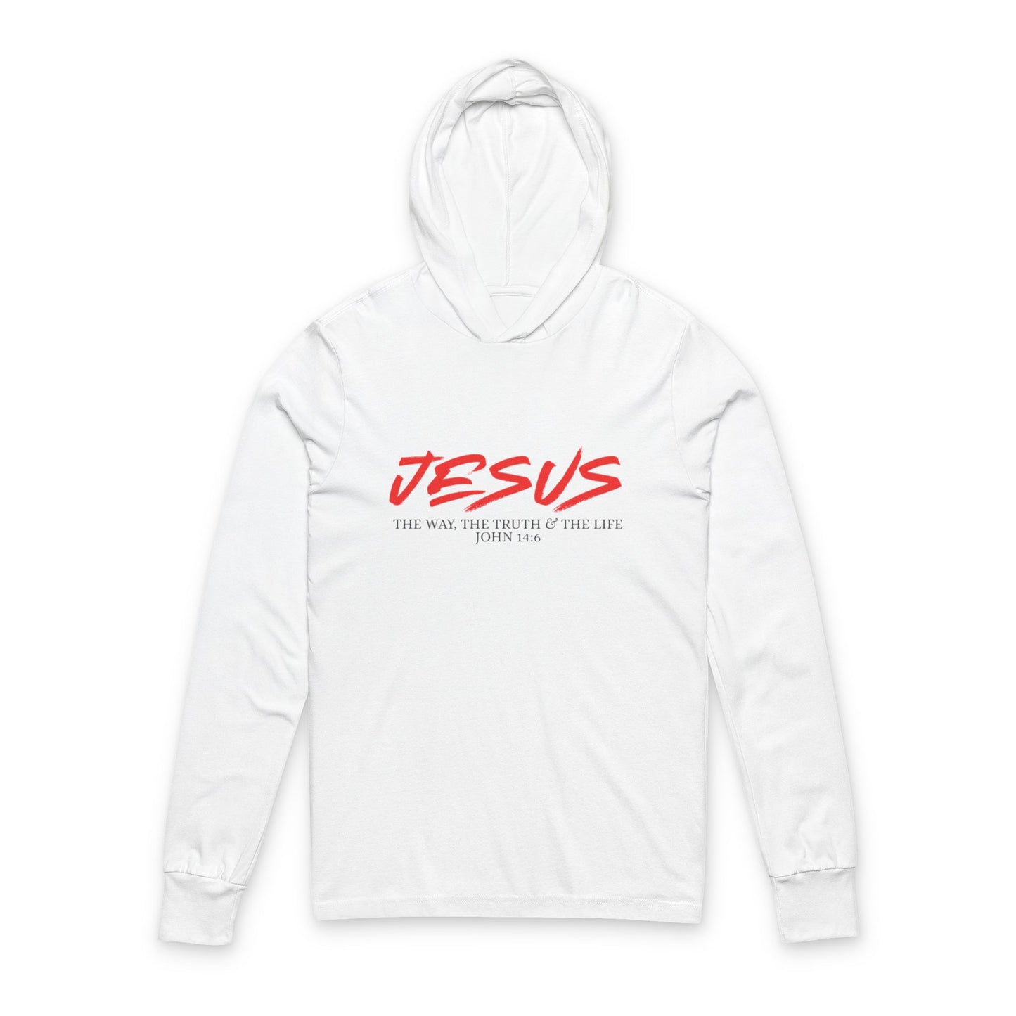 “Jesus” Cotton Hoodie Long Sleeve Tee