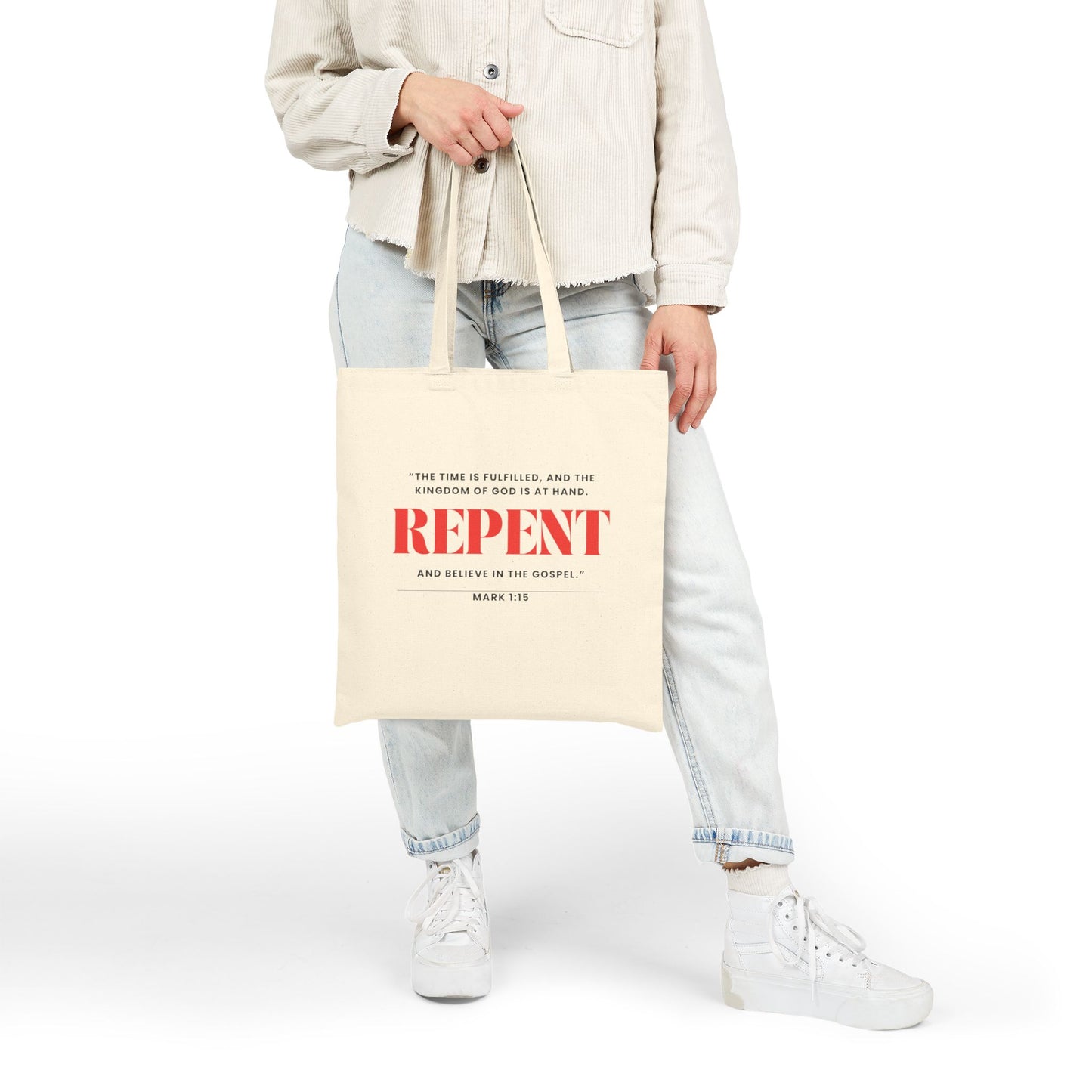 “REPENT” Canvas Tote