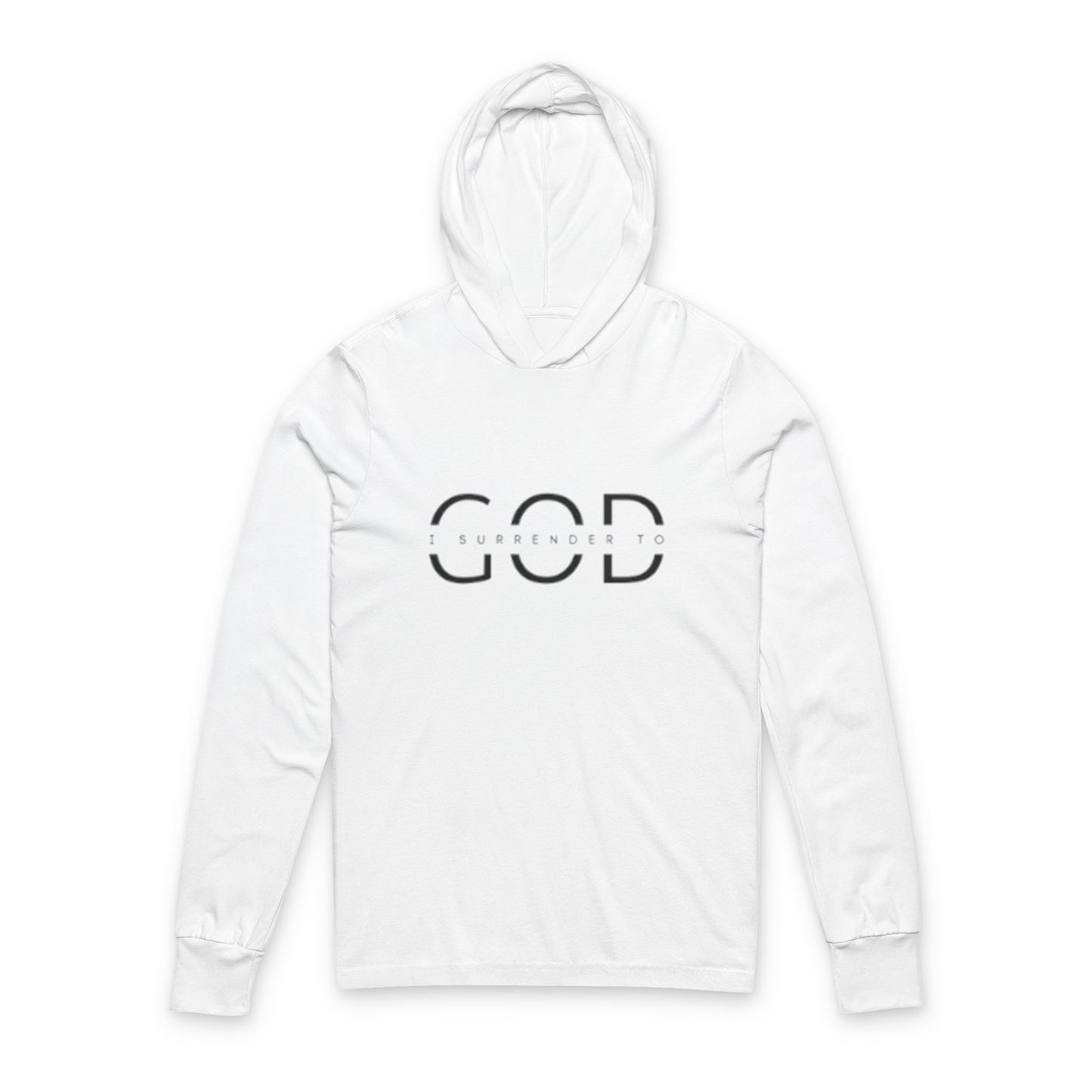 “I surrender to God” Cotton Hoodie Long Sleeve Tee