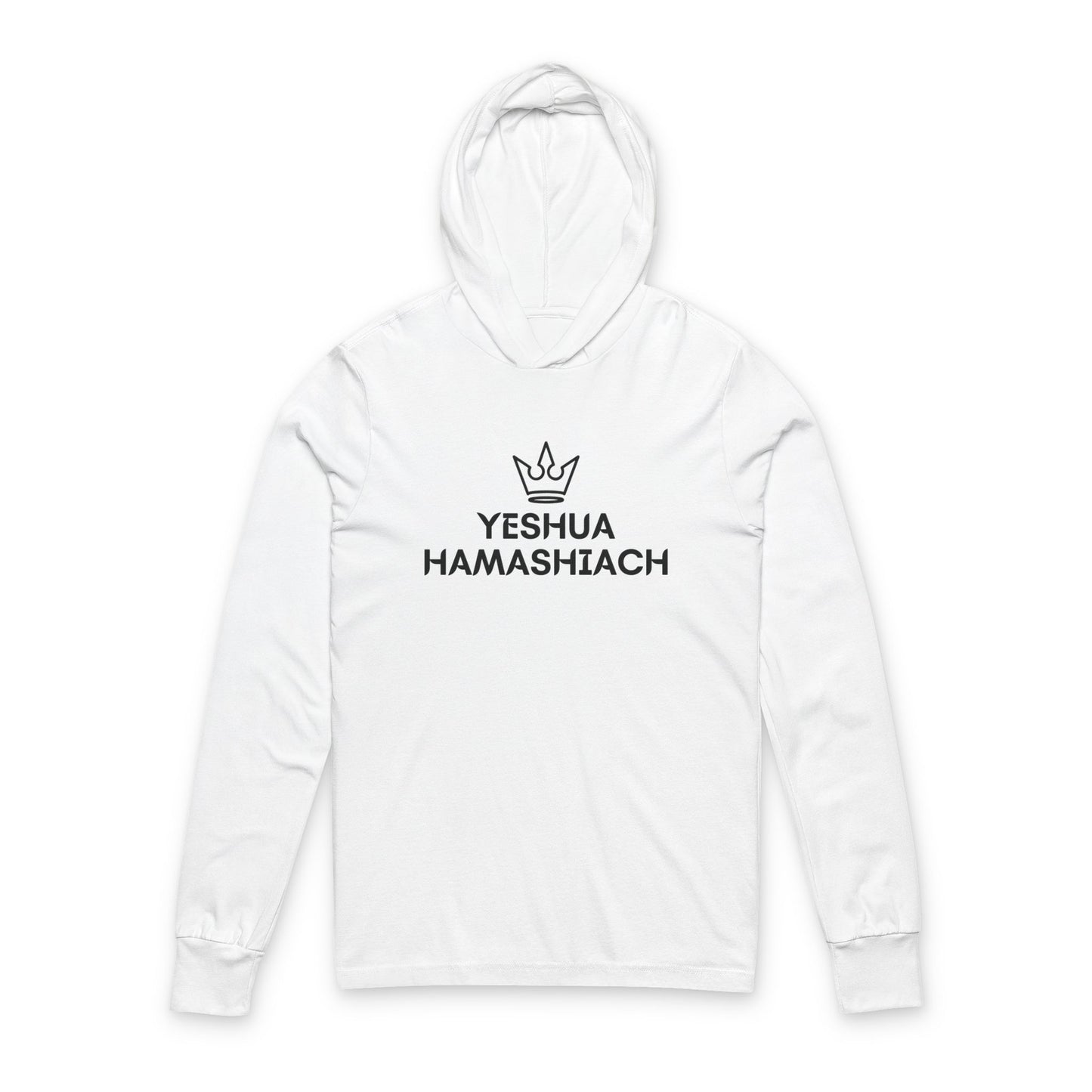 “YESHUA” Cotton Hoodie Long Sleeve Tee