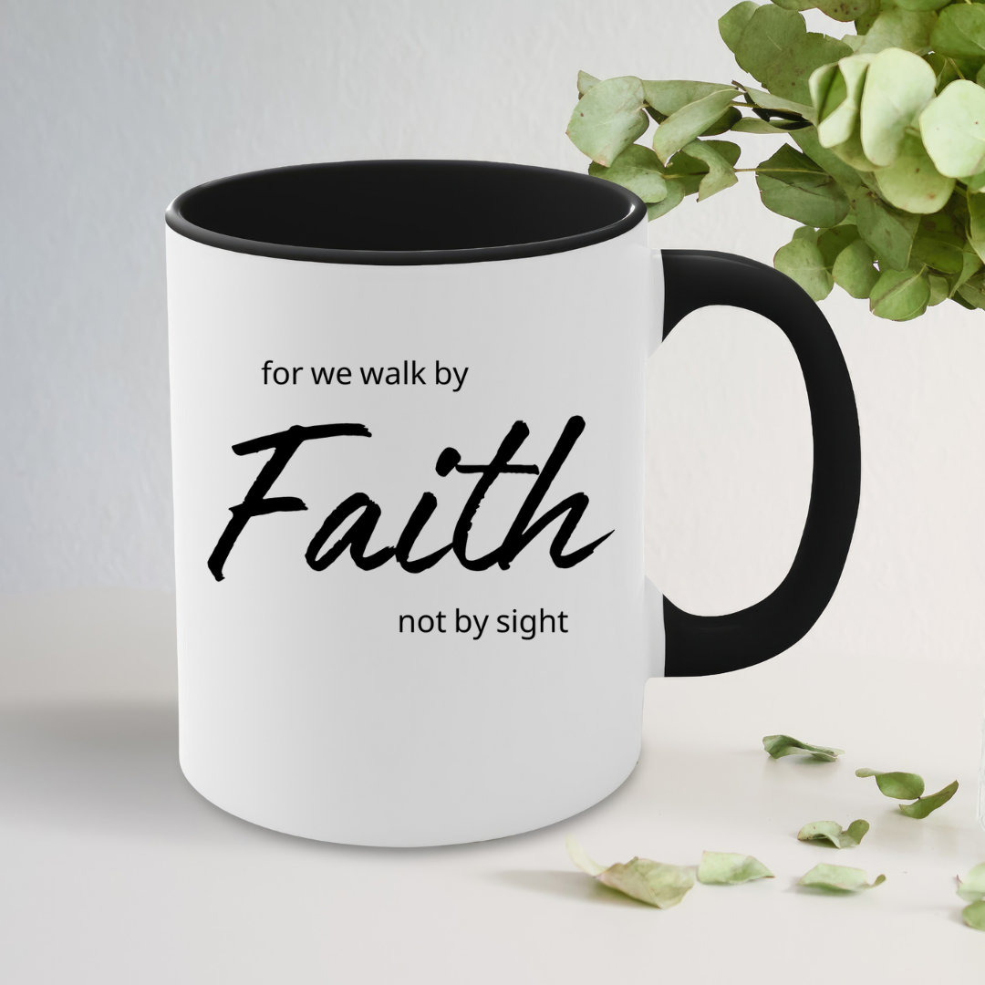 Faith Accent Coffee Mug (11oz, 15oz)  I and I Cre8tings