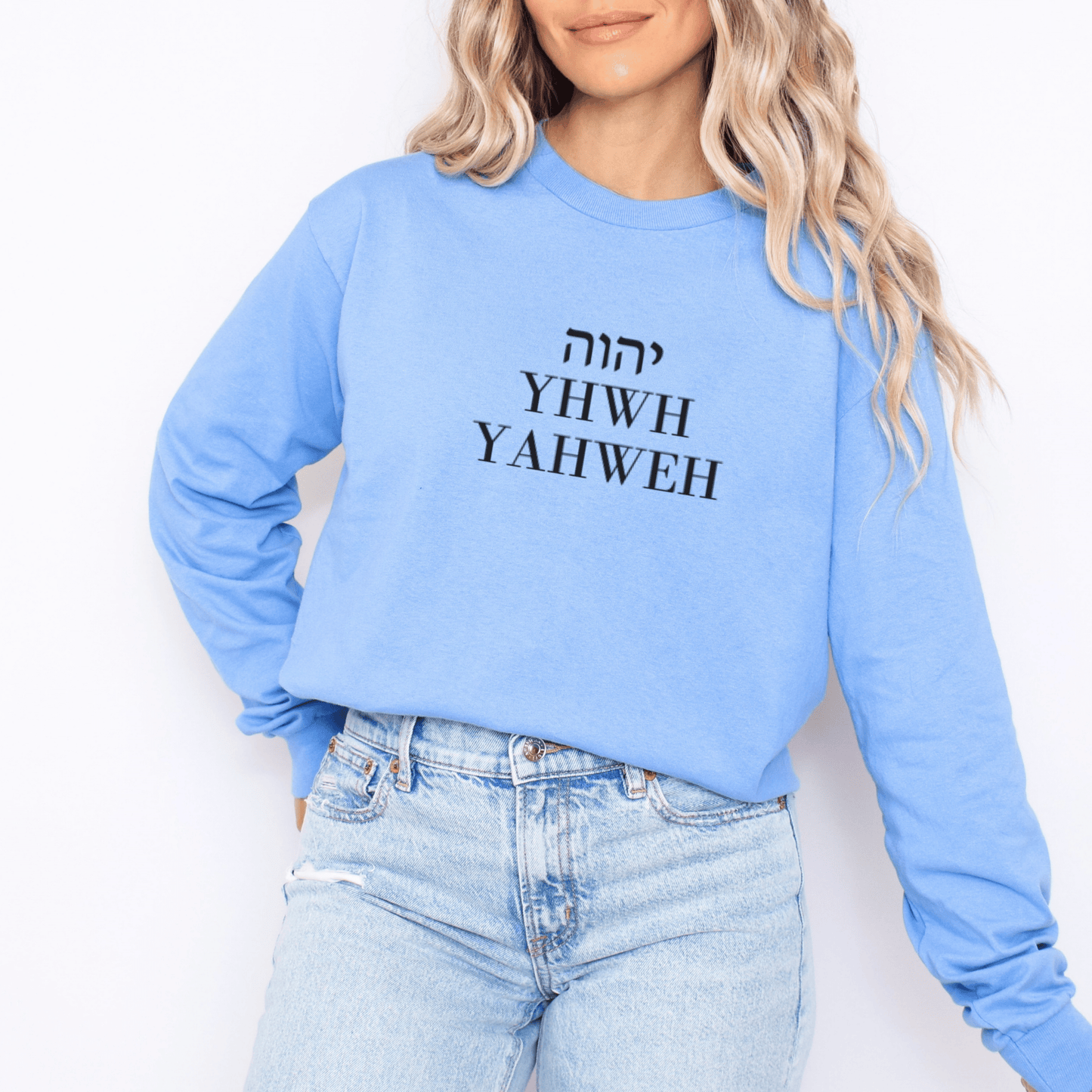 “YHWH” Cotton Long Sleeve Tee