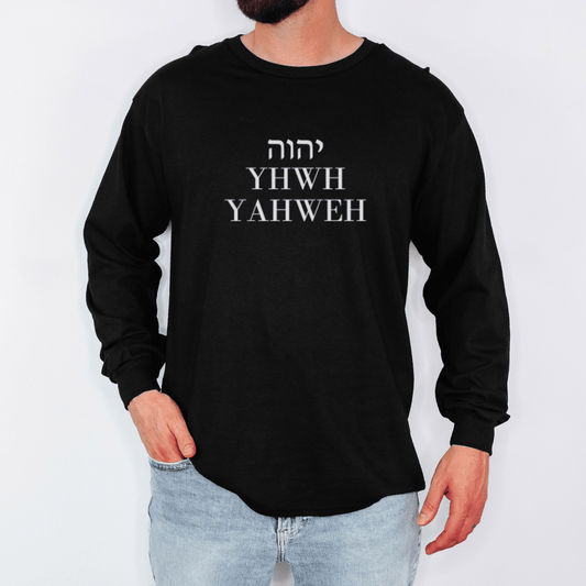 “YHWH” Cotton Long Sleeve Tee