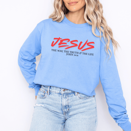 “Jesus” Cotton Long Sleeve Tee