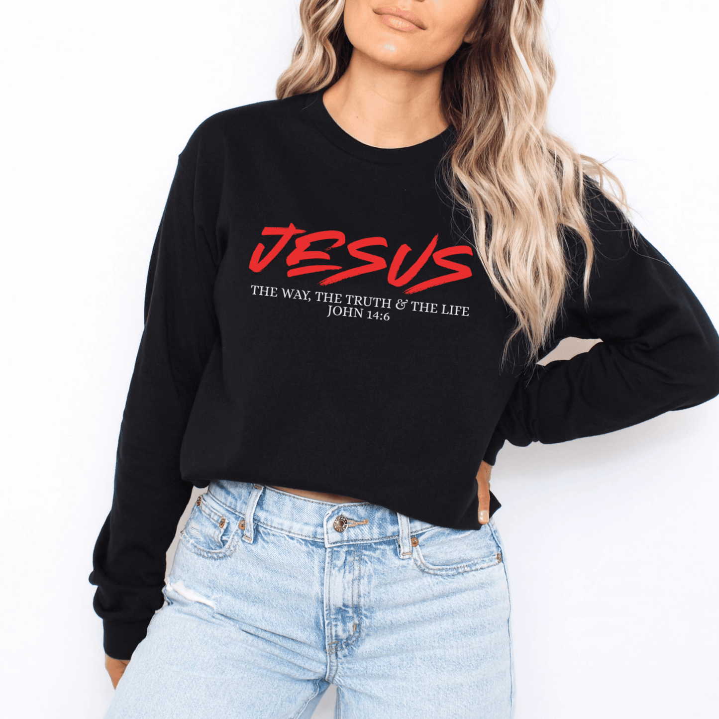 “Jesus” Cotton Long Sleeve Tee
