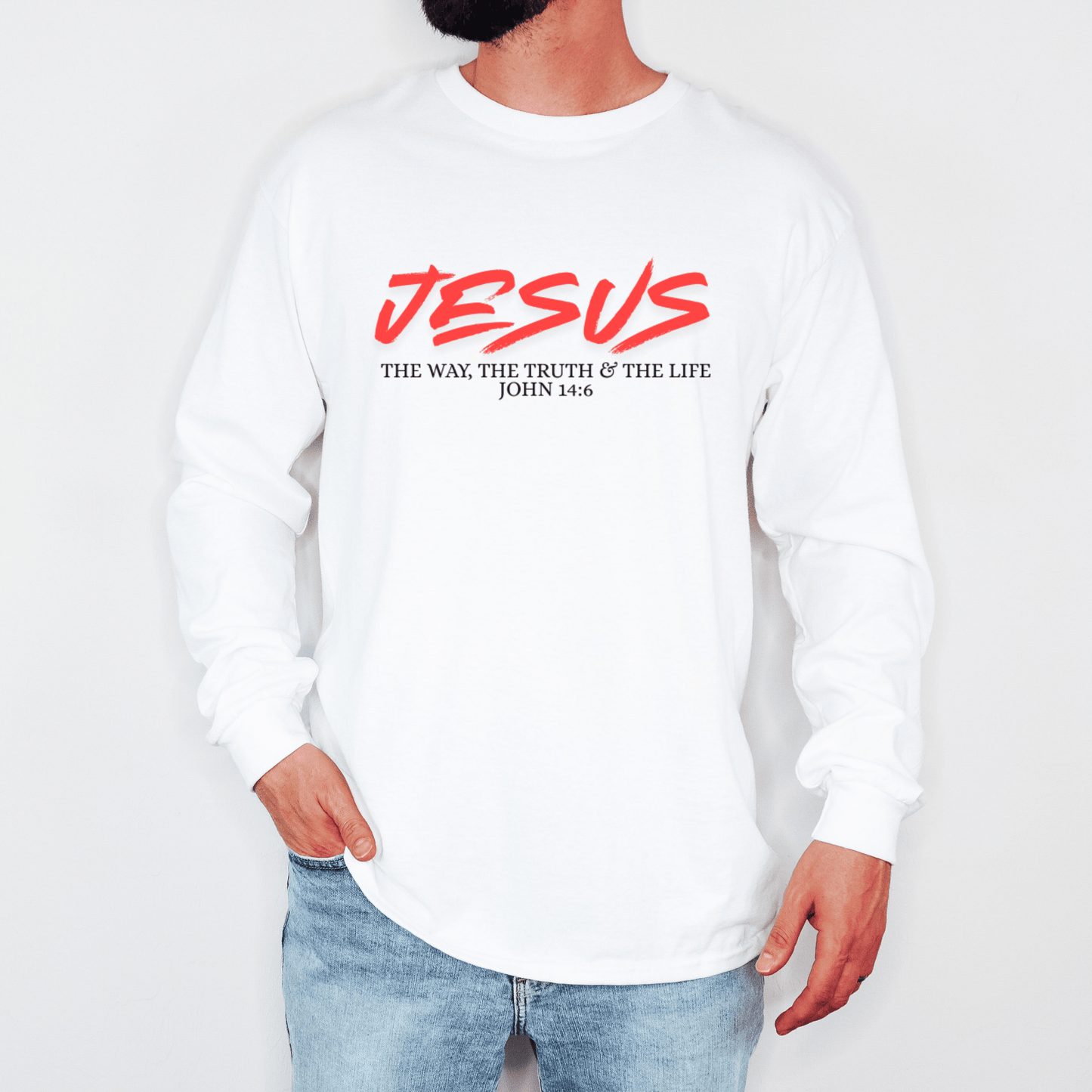 “Jesus” Cotton Long Sleeve Tee