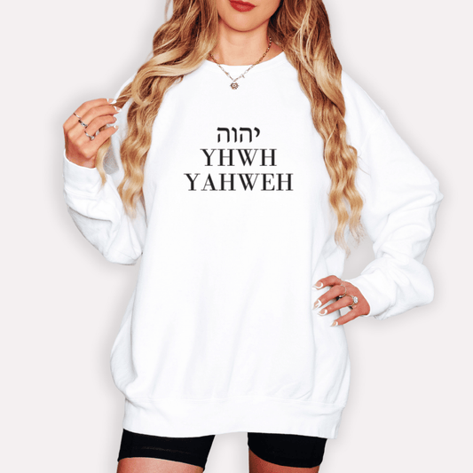 “YHWH” Cotton Sweatshirt