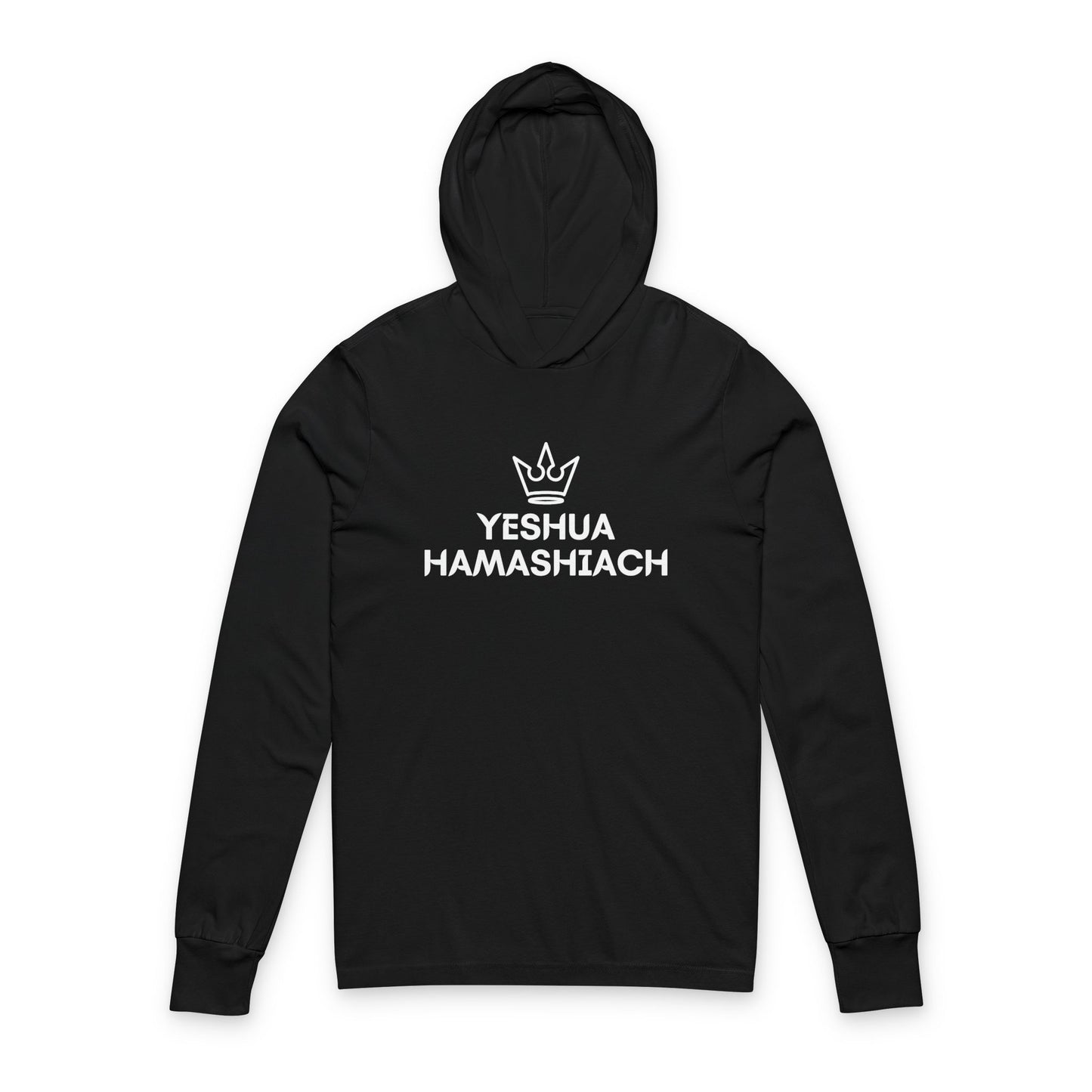 “YESHUA” Cotton Hoodie Long Sleeve Tee