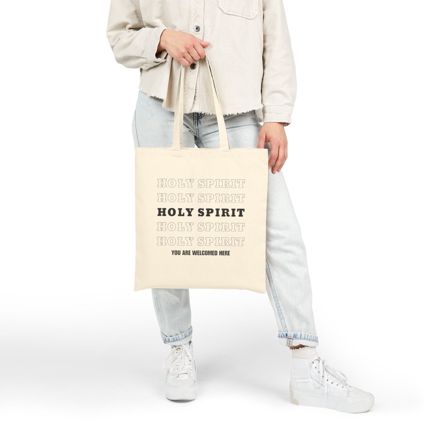 "Holy Spirit" Canvas Tote
