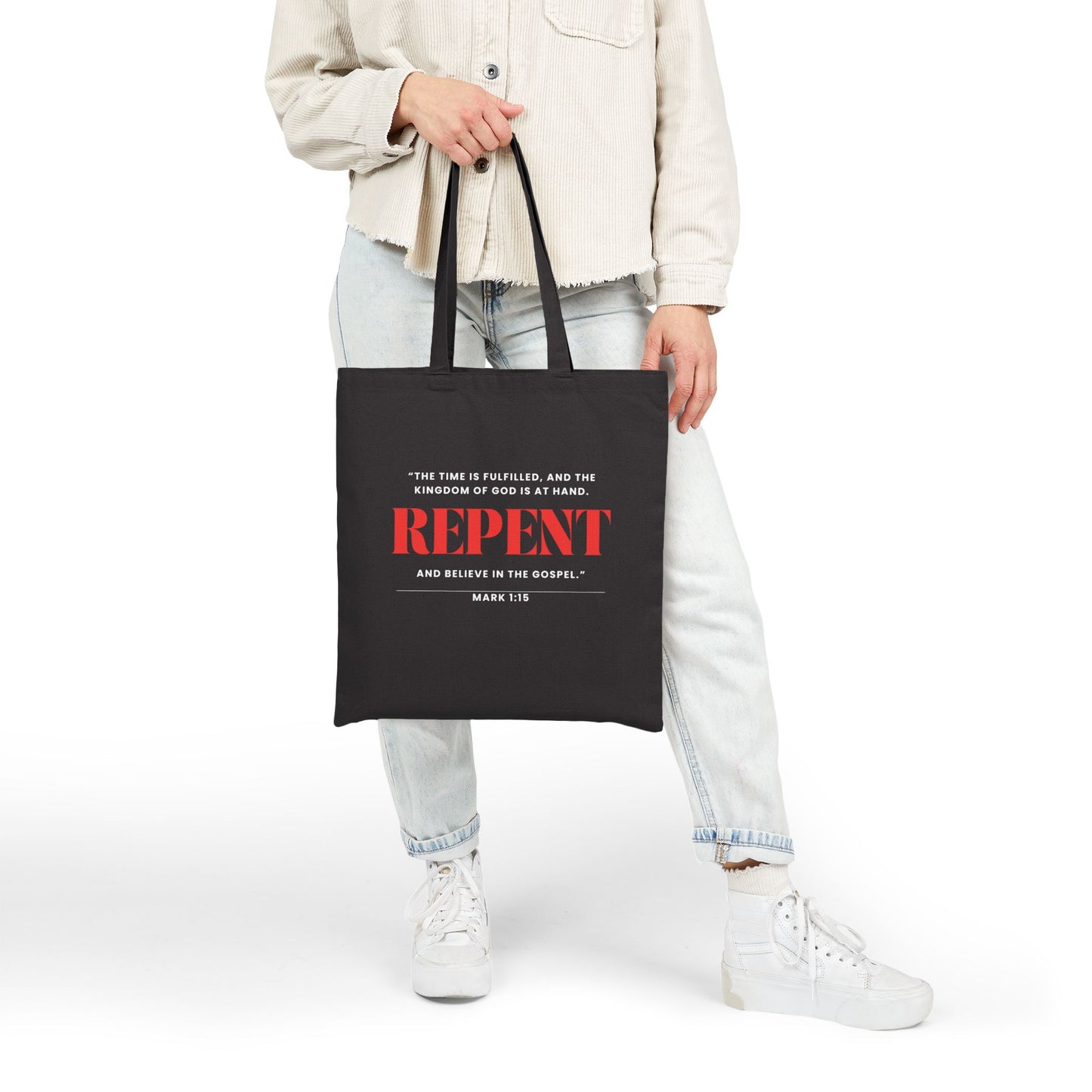 “REPENT” Canvas Tote