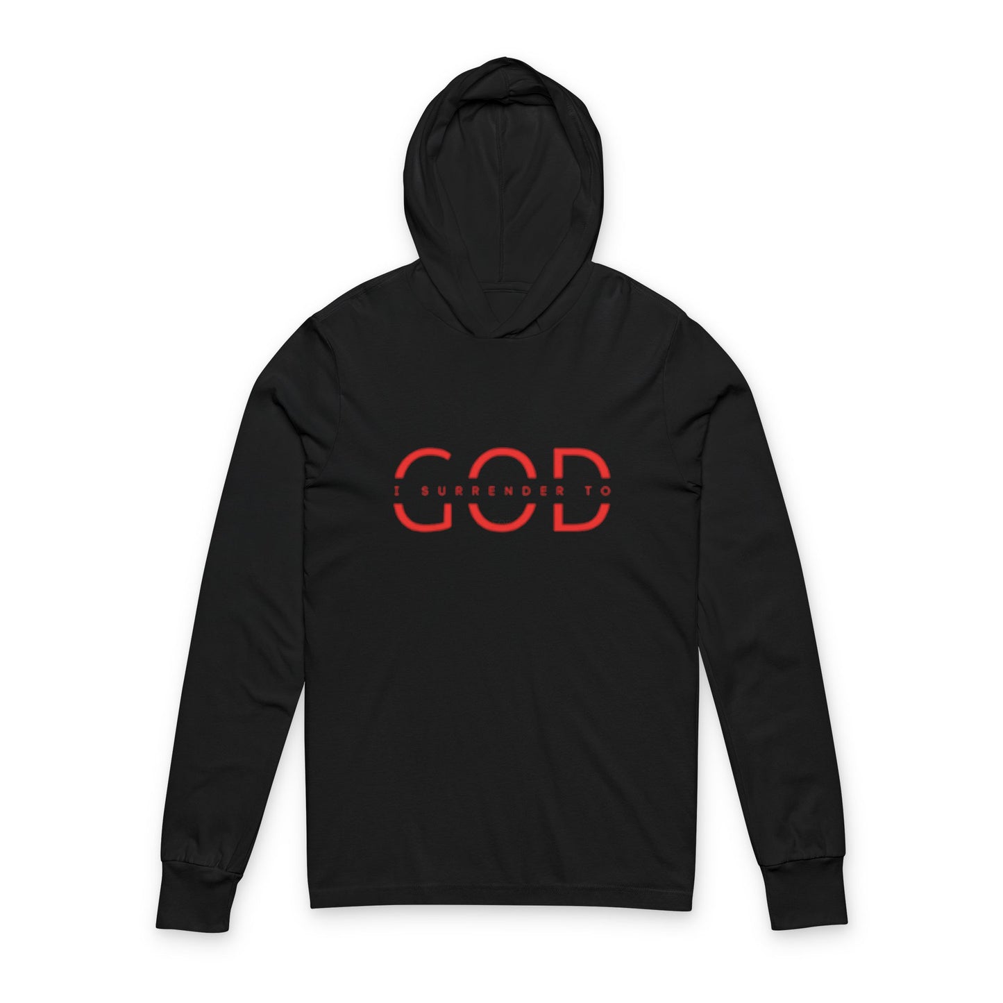 “I surrender to God” Cotton Hoodie Long Sleeve Tee
